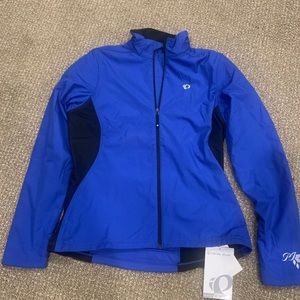 Pearl Izumi fleece windbreaker zip up blue: Large